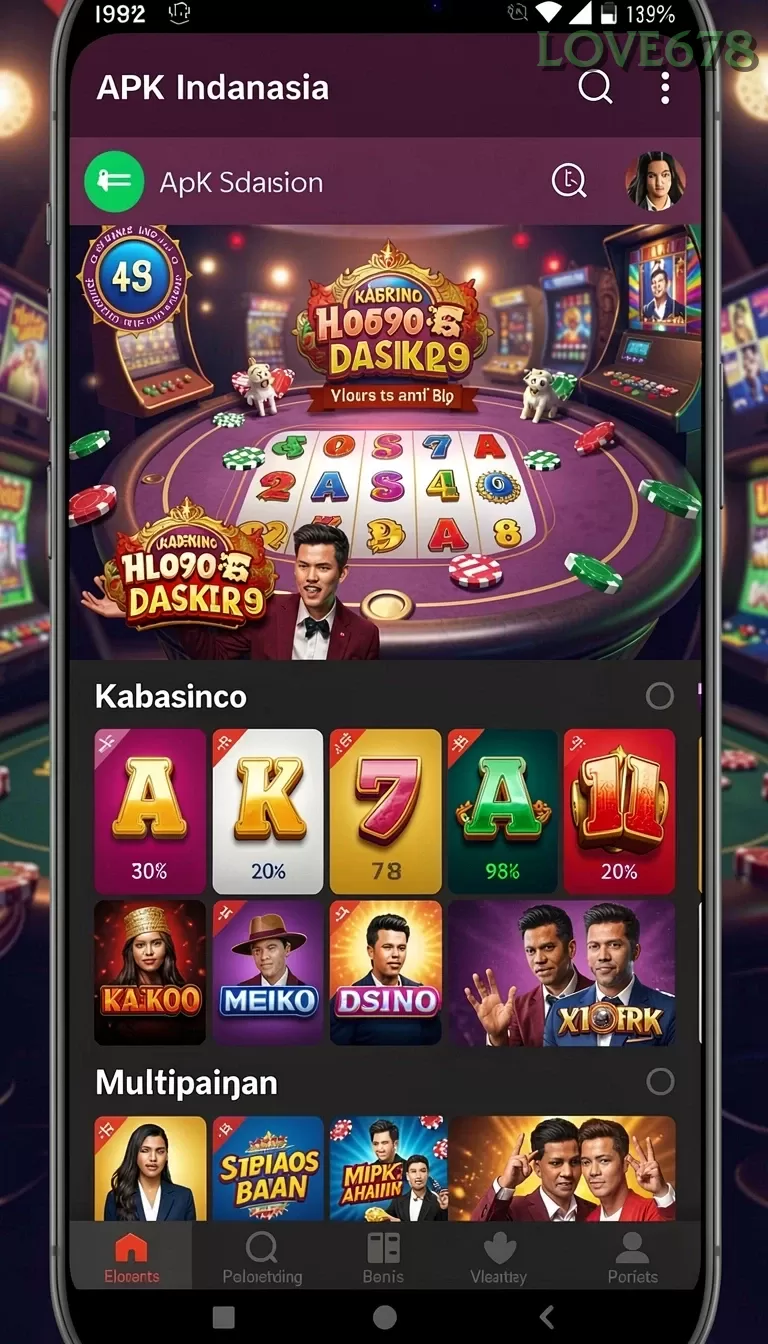 Cuplikan layar HIATOTO — menu navigasi