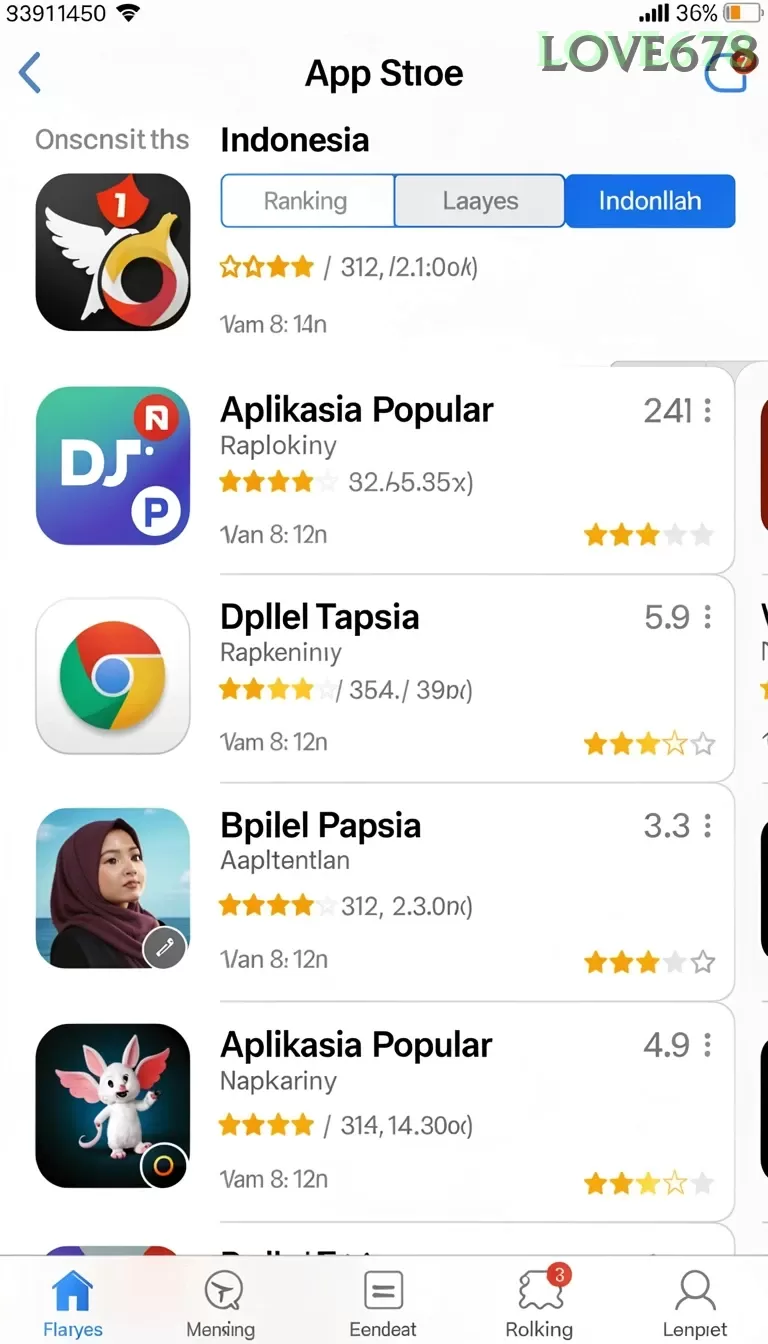 Cuplikan layar LUSA777 — aktivitas